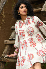 Short Dress - Khajur Tree Print