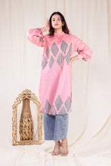 Pink Delight Hand Block Print Tunic