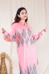 Pink Delight Hand Block Print Tunic