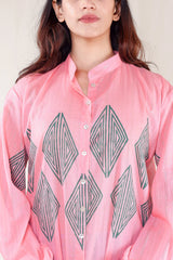 Pink Delight Hand Block Print Tunic