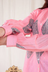 Pink Delight Hand Block Print Tunic